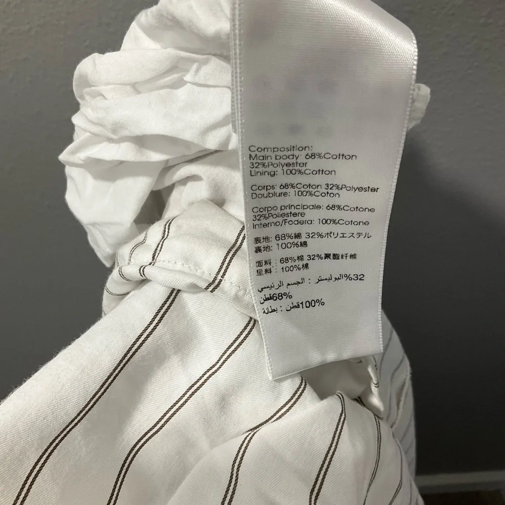 3.1 Phillip Lim Striped Tent Dress size 10 white with light brown strips D130 - Picture 11 of 14